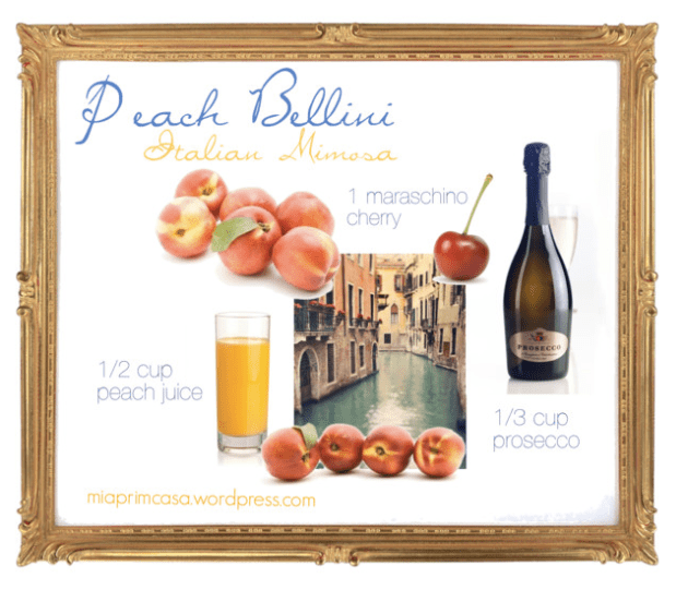 How to Make a Peach Bellini