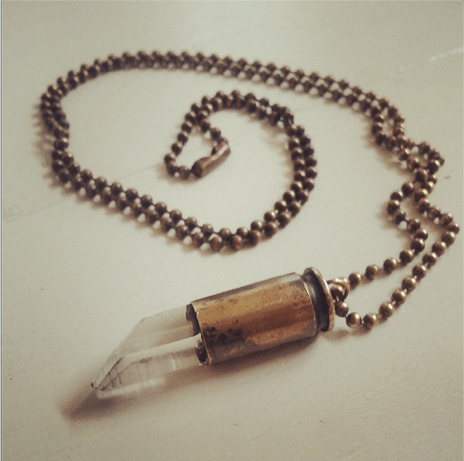 bullet crystal  necklace from RocksNSoul.com