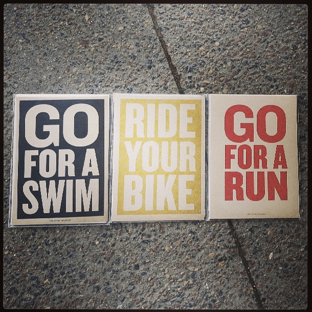 Triathlon Postcards