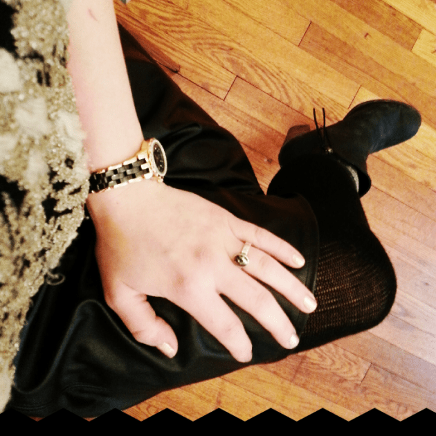 my style uniform: skirt + sweater + tights on miaprimacasa.com