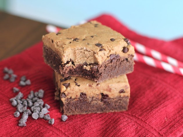 Healthy Cookie Dough Brownies