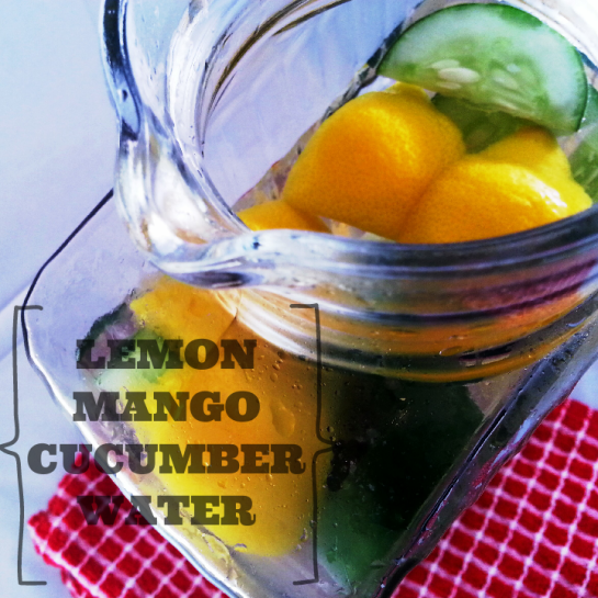 Lemon Mango Cucumber Water