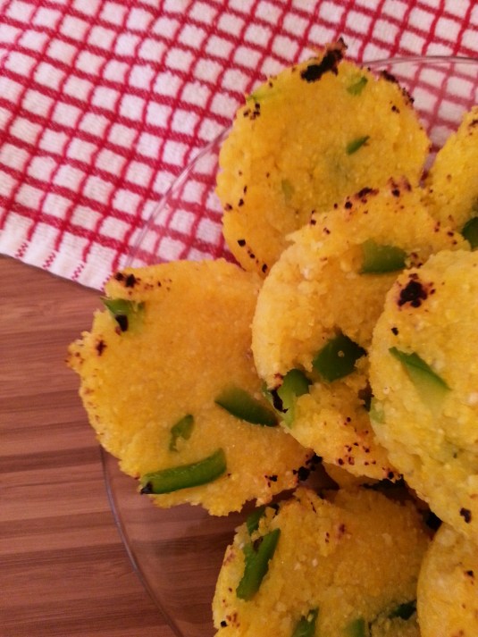 Savory Grilled Polenta Muffins- so easy, so good!