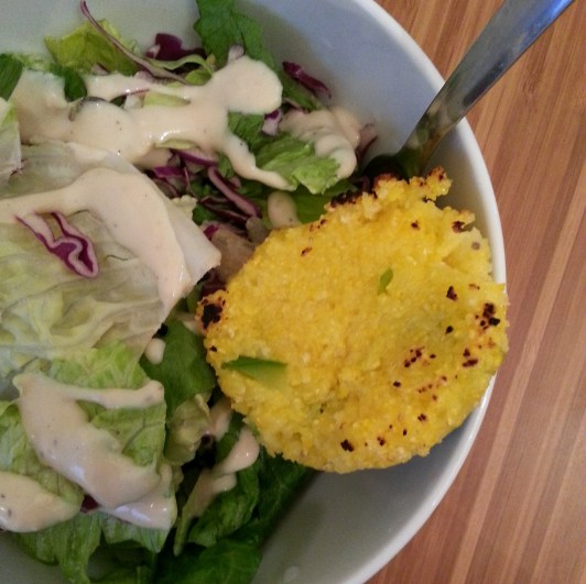 Savory Grilled Polenta Muffins- so easy, so good!