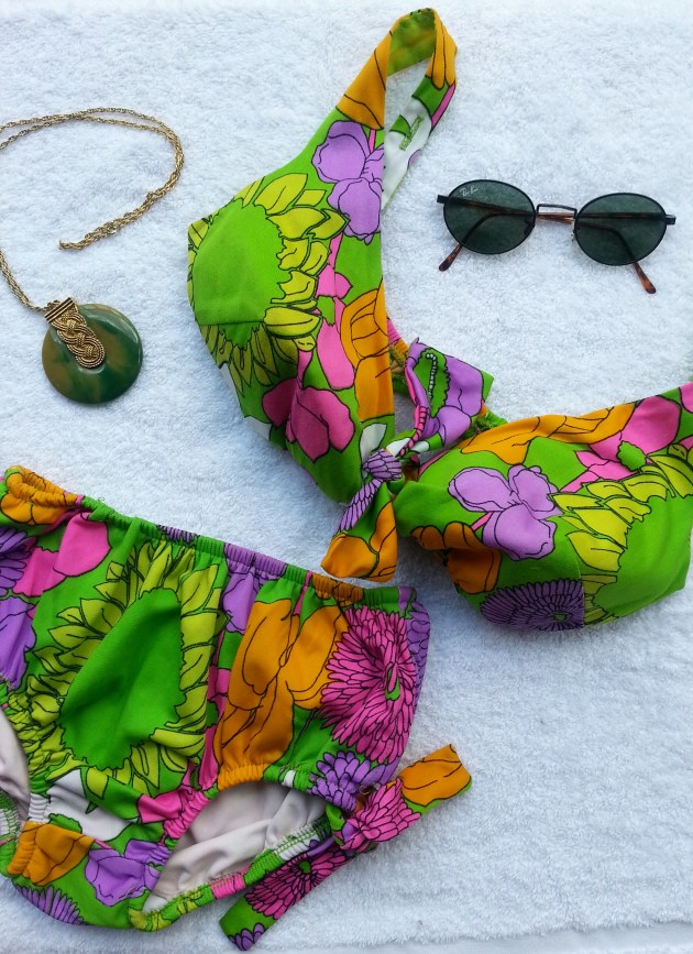 vintage high waisted swim