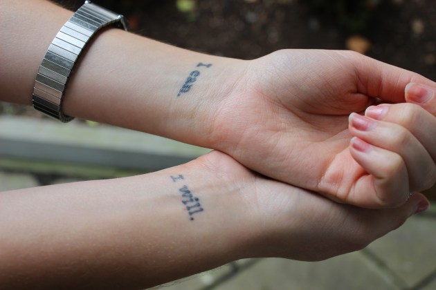 I can, I will wrist tattoo