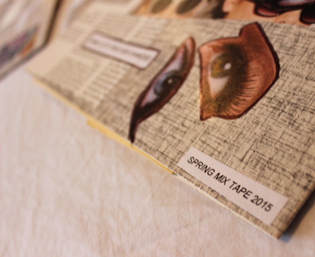 Spring Mix Tape Collage Art #100dayofMiaPrima