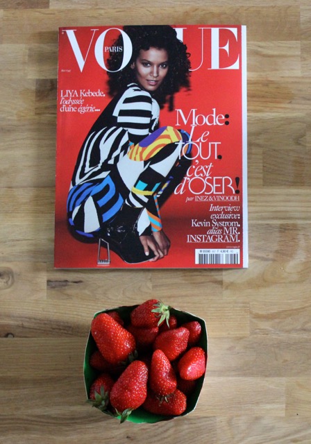 Strawberries and Vogue in Paris #100DaysofMiaPrima